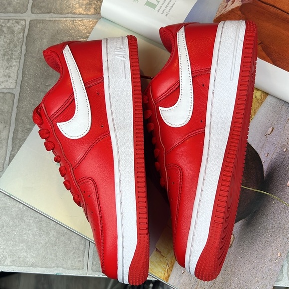Nike Air Force 1 Low Retro  University Red White Sz 4.5 men New no box unisex - Picture 7 of 14